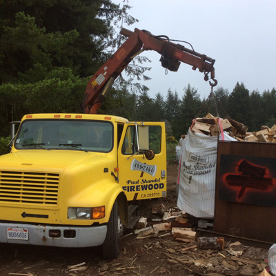 Image Of Firewood Delivery Truck